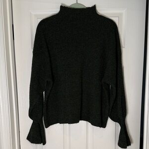 Eloquii Dark Green Turtleneck Sweater